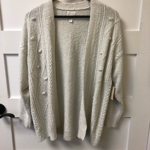 🛍 14th & Union XS Knit Cable Cardigan  NWT!!! - Picture 1 of 6